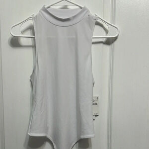 Abound‎ White Sleeveless NWT women’s white thong bodysuit